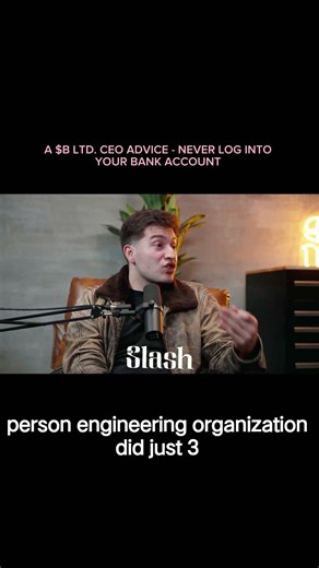 Never log into your Bank account @SlashFinancial #podcast #growth #millionaire #billionaire #fyp