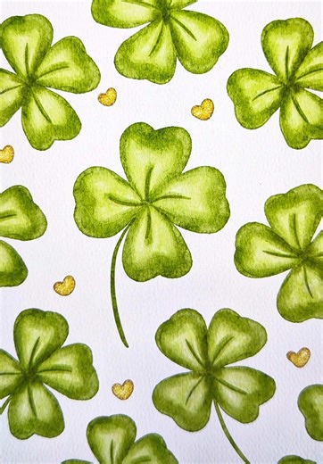 Easy Four Leaf Clover Drawing Tutorial on Procreate