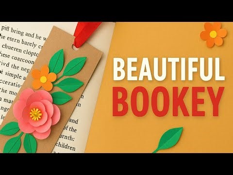DIY Bookey with Paper Flowers | Simple & Beautiful Paper Craft | Gift for Anyone