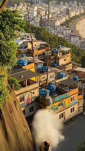 😱 Extreme swing above hillside houses CRASHES — man falls off cliff! 🚨