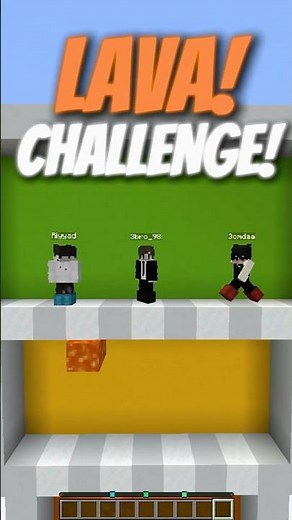 The Lava Challenge in Minecraft! 😂