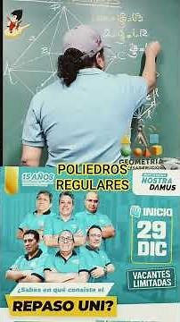 Poliedros regulares, pre UNI #geometriaconcesartrucios #matematicas #mathematica #geometria #maths