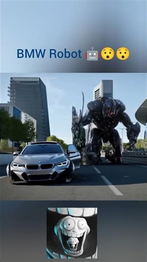 BMW robot vs monster 😯#shorts#bmw