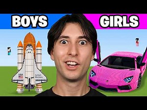 Girls vs Boys Ultimate Build Battles!