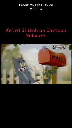 Weird Glitch on cartoon network sometime in the late 90s 🫣 #cartoonnetwork #tomandjerry #creepypasta #creepytv #tvglitching