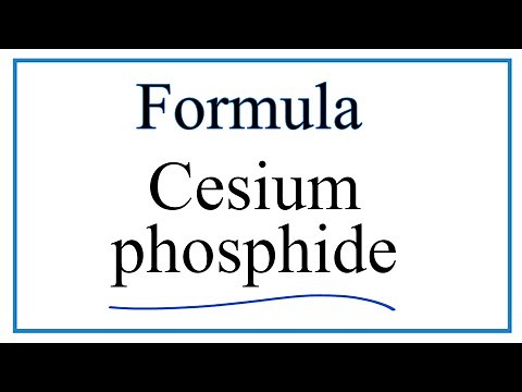 How to Write the Formula for Cesium phosphide
