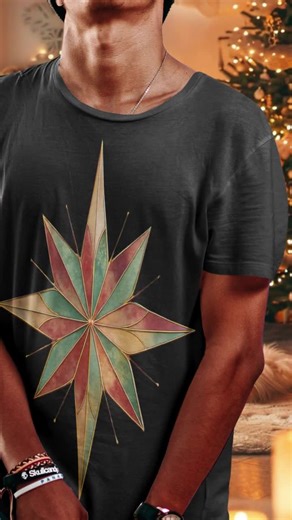 Christmas Star T-Shirt | Vintage Holiday Graphic Tee