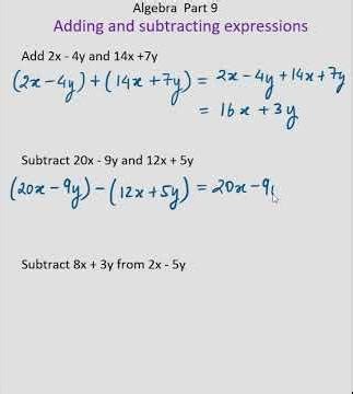 Adding and subtracting terms : Algebra part 9 | complete tutorial |#ncert #cbse #gcse#igcse #math