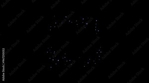 Looping animation of the text "KAWAII". 3d 4k. Waving Copies from left to right. Kawaii text. Kawaii animation. Kawaii on a transparent background. kawaii on black screen. kawaii on black.