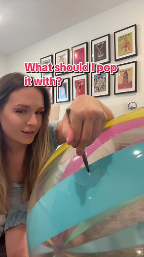 Pop This Beach Ball: Pen, Toothpick, or...?