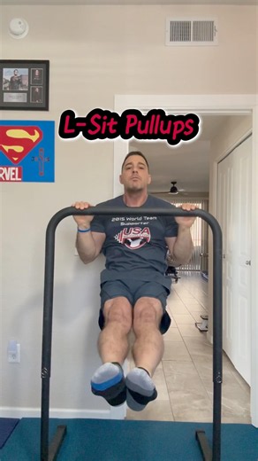 L-Sit Pull-ups. A regular part of my back workout. #pullups #lsitpullups #backday #backexercise