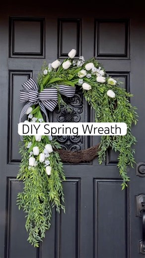 Simple Spring DIY Wreath