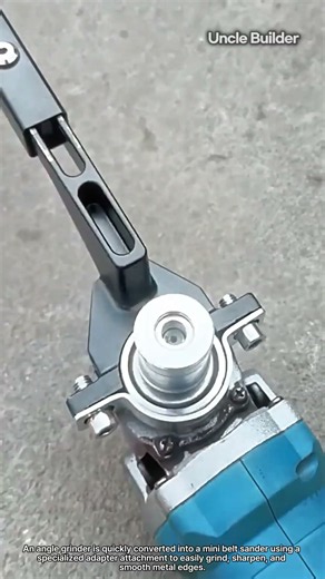 Converting an Angle Grinder into a Belt Sander #engineering #machinery #industrial #worker
