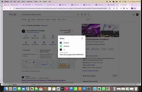 How to find Google Review Link from Google My Business