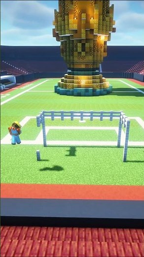 The PERFECT Soccer Goal Tutorial in Minecraft! ⚽️ #minecraft