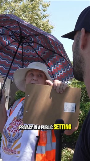 James Klüg on Instagram: "This is how almost every protest goes nowadays. A protest organizer frantically follows you around trying to shut down conversations 🤦🏻‍♂️"