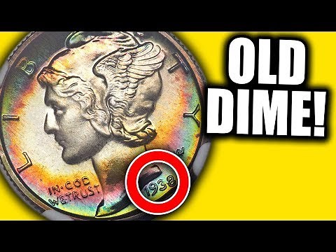 OLD MERCURY DIMES WORTH MONEY!!! VALUABLE 1938 SILVER DIME COINS