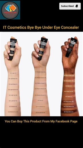 IT Cosmetics Bye Bye Under Eye Concealer - Water-Resistant, 24H Full Coverage Brightening Concealer