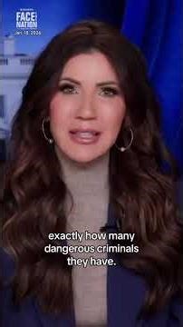 Noem asked how many people are in ICE custody who have committed criminal offenses #shorts