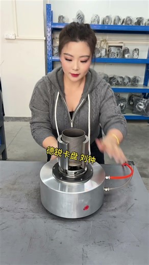 Large open stroke rotary power chuck for polishing machine. Air chuck for laser cutting machine.