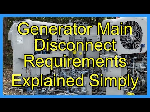 Generator Main Disconnect Requirements Explained Simply