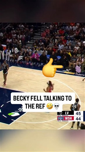 😂 Becky Hammon FELL while SCREAMING at ref, got up & kept yelling 😭 | WNBA women's basketball NBA