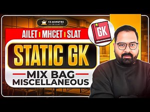 AILET & SLAT 2026 Static GK: Mix Bag MCQ Practice (Most Expected Miscellaneous Questions)
