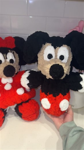 Mickey in the works 💖 Don’t you want your own Minnie or Mickey or even the matching set? $35 each $60 for a set | Maddie Marie