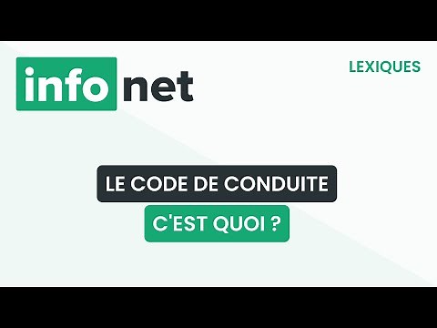 Le code de conduite, c'est quoi ? (définition, aide, lexique, tuto, explication)