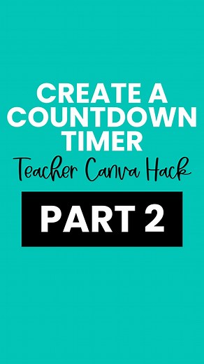 Teresa Kwant on Instagram: "Ready to EASILY create a countdown timer in Canva that will make your classroom run smoother? If you’re looking to save some time, drop a “FREE” in the comments, and I’ll send you a ready-made template straight to your inbox! Here’s how you can create your own in just a few steps: 1️⃣ Start with a Video Design – Open Canva and select a video design to kick things off. 2️⃣ Add a Background Photo – Choose a photo that fills the entire page. This will be the backdrop for