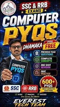SSC CGL & RRB 600+ COMPUTER PYQS || BY RAJ KUMAR SIR || EVEREST COACHING POINT