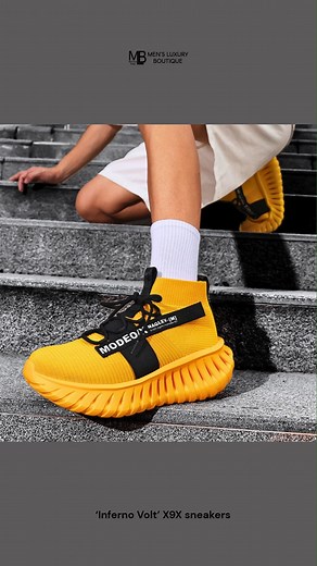 Set the streets ablaze with the 'Inferno Volt' X9X Sneakers — a fusion of fiery design, luxury craftsmanship, and unstoppable high-performance energy. 🔥 Step into the blaze. https://www.mensluxuryboutique.com/products/inferno-volt-x9x-sneakers #InfernoVoltX9X #X9XSneakerDrop #LuxuryFootwear #PremiumSneakers #StreetwearEssentials #NextGenStyle | Men's Luxury Boutique - UK