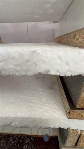Hot Iron Balls vs Styrofoam tower 🔥. #shorts #asmr #experiment