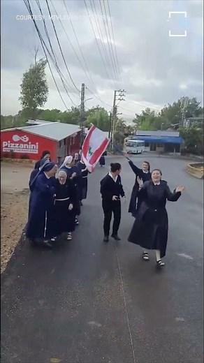 Joyful Sisters Celebrate Papal Visit to St. Maroun Monastery