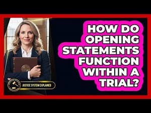 How Do Opening Statements Function Within a Trial?