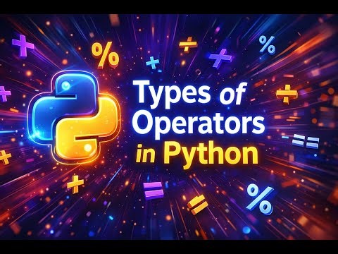 Types of operators in python