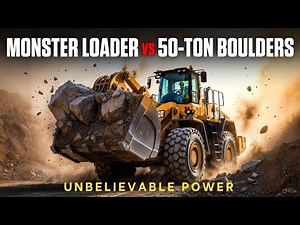 Monster Loader vs MASSIVE Rocks — Unreal Power!#excavator