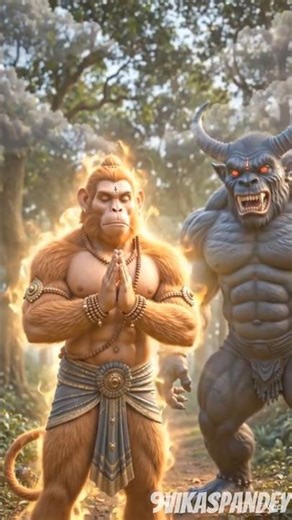 ⚔️ Final Battle: राक्षस vs हनुमान जी #shorts #animals #trendingshorts #ytshorts #viral #ai