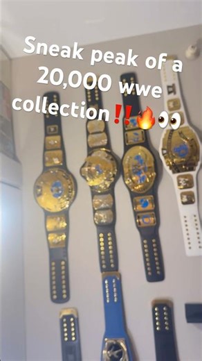 Sneak Peek of My $20,000 WWE Room 👀 #wwe #shorts #wwefan #wrestling #trending #fyp #prowrestling
