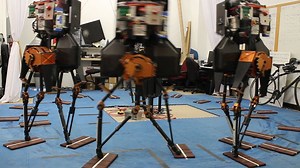 Researchers for the first time succeeded in teaching 'a method of walking an unstable foothold' to a bipedal walking robot