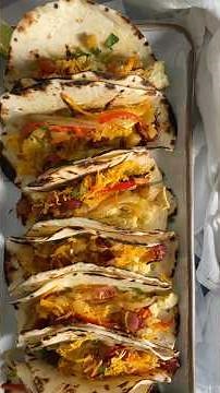 The BEST breakfast tacos 🌮 #breakfastrecipe #brunchrecipes #tacos #breakfastfood #breakfastideas