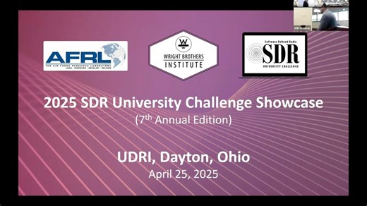 AFRL—Software Defined Radio (SDR) Challenge Team Presentations