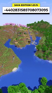 Minecraft village island surrounded by a river: Stunning seed!