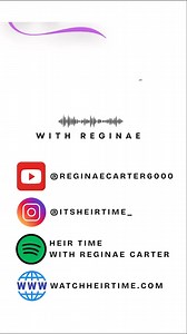 New heir time with Chanelle Valentine , Daughter of the legend himself , Nelly ! Tune in Thursday at 8pm on YouTube & Spotify ❗️ | Reginae Carter