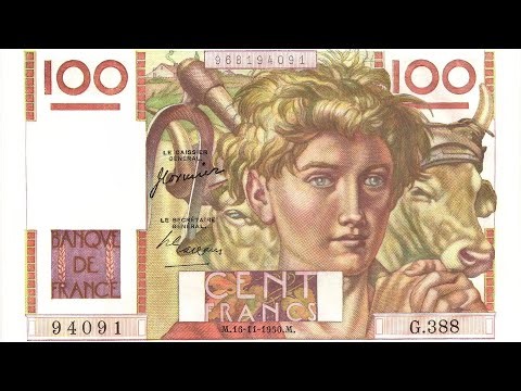 🇨🇵🇨🇵 FRENCH BANKNOTES: THE 100-FRANC "YOUNG PEASANT" TYPE (1946) 🇨🇵🇨🇵