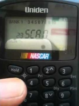 Radio Scanner Uniden Nascar