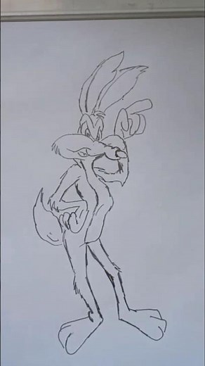 How to Draw Coyote from Looney Tunes #Coyote #LooneyTunes