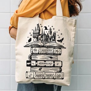 Wizard Tote Bag: Magic Inspired Canvas - Eco-friendly and Sturdy - Etsy