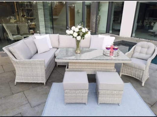 The Outlet Home on Instagram: "✨ PRE-ORDER PERKS ALERT – FEBRUARY 2026 DELIVERY ✨ Get your garden season-ready with our New Season Bundle Buster 🌿 🗓 Order by Monday 2nd February (before 11pm) and receive: ✔️ FREE parasol ✔️ FREE parasol water weights ✔️ FREE parasol cover ✔️ FREE weather cover 💫 Meet the Antigua Light Grey Rattan Corner Sofa Set – where timeless style meets everyday comfort. Designed with a sophisticated weatherproof rattan weave, plush cushions, and a clever rise & fall glas