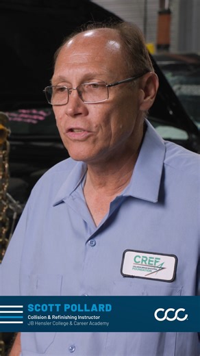 With more than 45 years in the collision repair industry, instructor Scott Pollard knows what his students need to succeed.​ ​ At JB Hensler College and Career Academy, students use CCC ONE to build estimates, get a holistic view of the end-to-end repair process, and gain hands-on experience.​ ​ This is how the future of collision repair is built – one classroom at a time.​ ​ #CREF #CareerEducation #SkilledTrades #CollisionRepair Collision Repair Education Foundation | CCC Intelligent Solutions